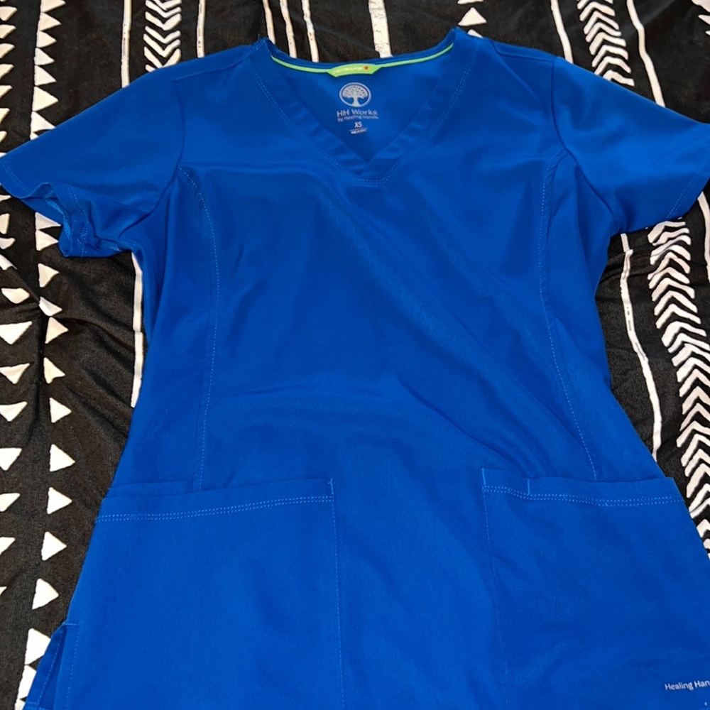 Blue scrub set